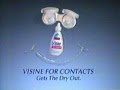 Visine Contact Lens Moistener Drops TV Ad USA June 13 2003