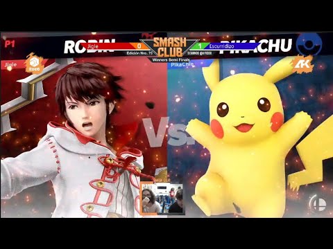 Smash Club #75 - Jigle (Robin) vs Escurridizo (Pikachu) - Winners Semi Finals