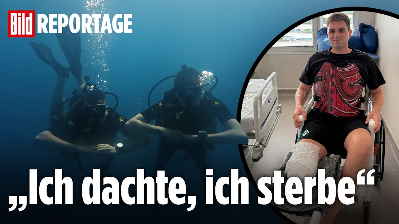 HORROR IM PARADIES: Brian verlor sein Bein bei einem Tauchausflug | BILD REPORTAGE