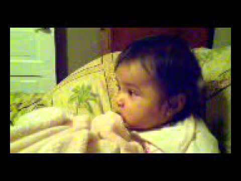 Aimar practicing to say papa