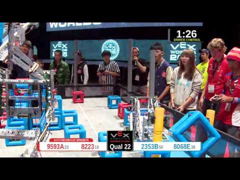 2015 VRC-MS Spir Q22 -  (9593A 2353B) 69-Spirit Div-VRC Middle School-VEX Worlds 2015