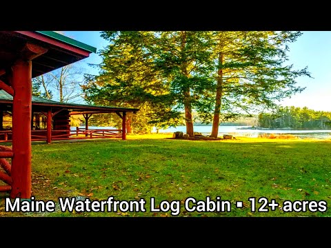 Maine Waterfront Property For Sale | 12+ acres| Maine Waterfront Cabins | Maine Real Estate For Sale