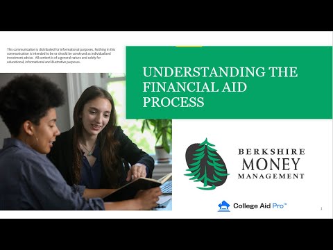 Understanding The College Financial Aid Process | BMM Webinar