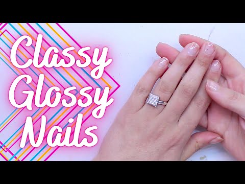 🇺🇸 Quick Nail Do - How to Glassy / Glossy Nails - Make Your Nails Look Nice & Clean in NO TIME