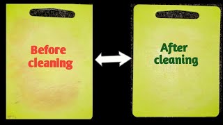 How to Clean Plastic Chopping Board at home ||DIY - Cleaning plastic cutter