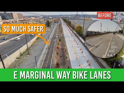 How Seattle Transformed its Freight Corridor with Safe Bike Infrastructure [E Marginal Way Tour]