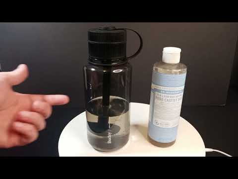 Using Dr. Bronner's Soap To Clean A Puffco Budsy Water Bottle Bong