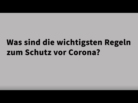 Maßnahmen zum Schutz vor dem Corona-Virus. Hinweise in leichter Sprache