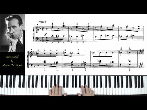 D. Kabalevsky op. 51 - Dance Variations on a Russian Folk Song - piano tutorial by A. De Angelis