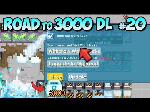 HARVESTING 9103 SSU TREE + COLLECTING DLS FROM VENDING MACHINE!! | Road to 3000DL #20 | Growtopia