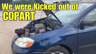 No More Filming YouTube Videos at Copart