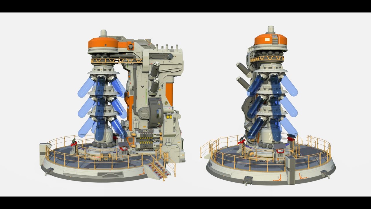 Bilimkurgu kulu&ccedil;ka makinesi 3D Model