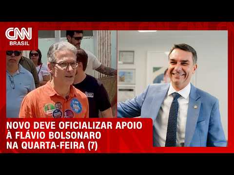 Novo confirma apoio a Flávio Bolsonaro e fará anúncio oficial nesta quarta | CNN 360°