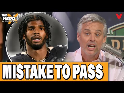 Colin Cowherd says it's a MISTAKE to pass on Shedeur Sanders in NFL Draft | THE HERD