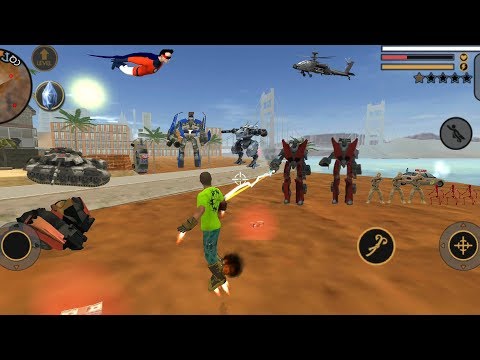 Vegas Crime Simulator (Vegas Hero Fight Alien Car Robot)🦸‍♂️ Hero Fight Car And Spider Robot - HD