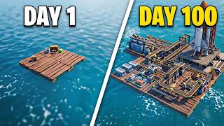 Can I Survive on a Raft in Fortnite!! (Container Raft Tycoon 2)