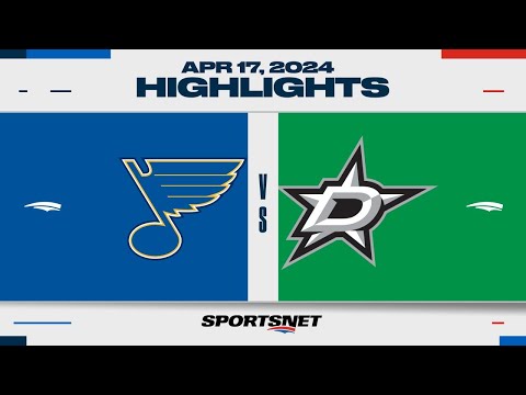 NHL Highlights | Blues vs. Stars - April 17, 2024