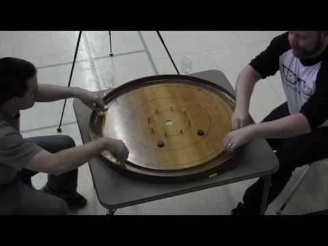 Crokinole 2015 Owen Sound Final - Campbell vs  Beierling 1/3
