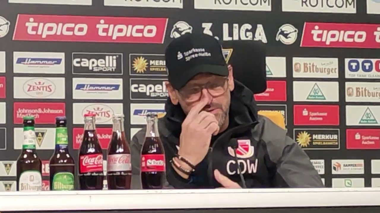 Gesprächspartner Trainer Claus-Dieter Wollitz, Cottbus