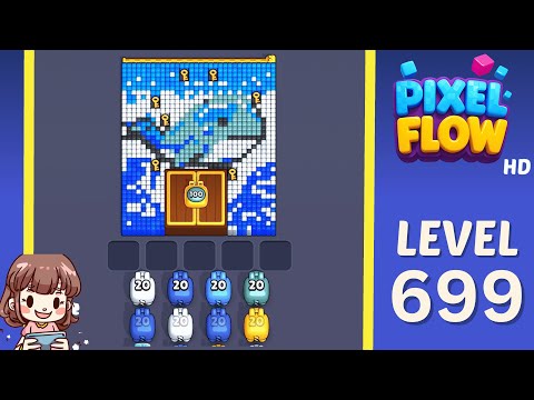 Pixel Flow Level 778 Blue Whale Walkthrough