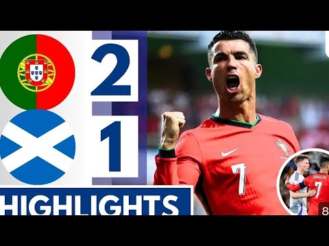 portugal vs scotland - highlight game 2024 cristiano ronaldo