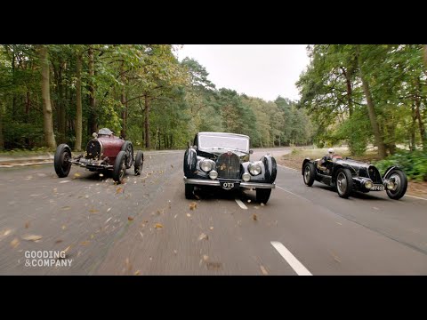 A Trio of Bugattis at Speed from Passion of a Lifetime