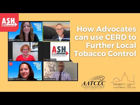 How Advocates can use CERD to Further Local Tobacco Control