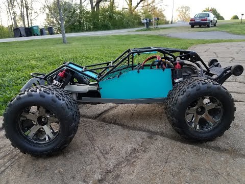 Integy Roll Cage for Traxxas Rustler/ Bandit Full Review of Rustler Roll Cage Body Option