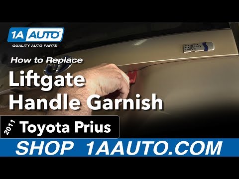 How to Replace Liftgate Handle Garnish 10-15 Toyota Prius