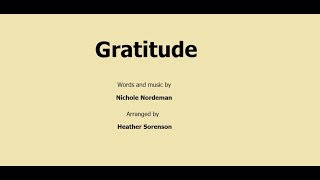 Gratitude ~ by Nichole Nordeman