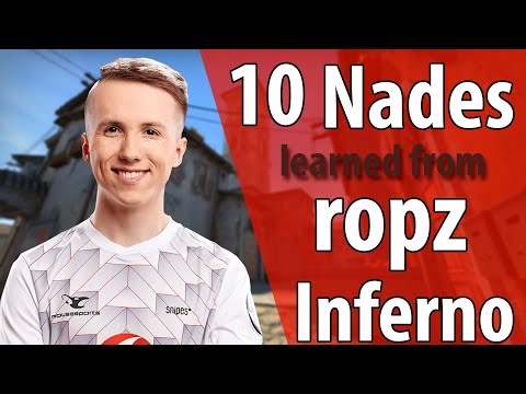 10 nades learned from Ropz' POV - Inferno