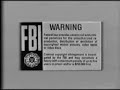 1983 Disney FBI Warning Screens Gray Blue Variant