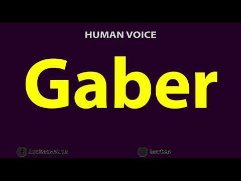 How to Pronounce Gaber جابر