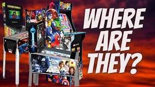 Shipping Status of Arcade1Up and AtGames Pinball Machines!