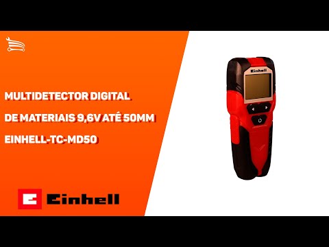 Multidetector Digital de Materiais TC-MD 50 9,6V até 50mm EINHELL-TC-MD50 - Video