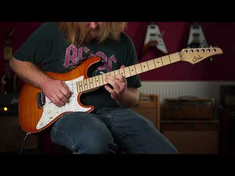 SOLD - Suhr Standard Pro Trans Honey Amber HSS MN - #24267