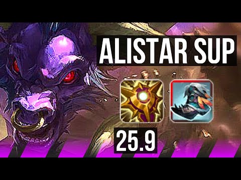 ALISTAR & Ezreal vs SINGED & Varus (SUP) | KR Master | 25.9