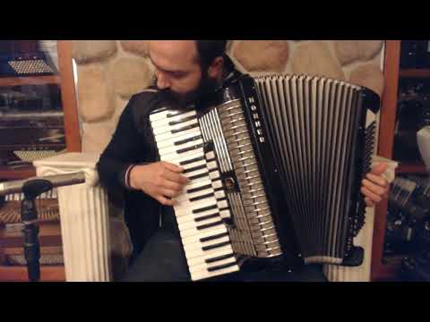 7034 - Black Gold Hohner Verdi III Piano Accordion LMM 41 120 $1999