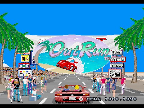 [Sega Saturn] Sega Ages OutRun featuring "DRIVER'S MEGAMIX VOL. 1" by chibi-tech [4K 60FPS]