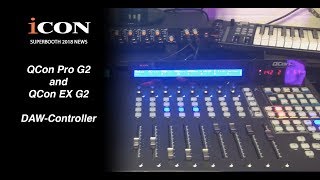Video thumbnail for Icon Pro Audio Superbooth 2018 News - Icon QCon Pro G2 DAW Controller by Sound Service GmbH
