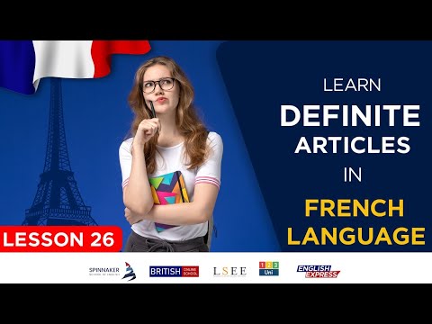 Lesson 26 - Learn Definite Articles In French language