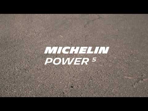 thumbnail video image 2 of Llanta Michelin 180/55 ZR 17 M/C (73W) POWER 5 R TL, 2 of 3