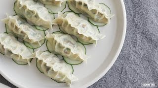식감이 오도독! 왕의 여름만두 규아상 만들기 : How to make Korea summer cucumber dumplings : 餃子 -Cooking tree 쿠킹트리