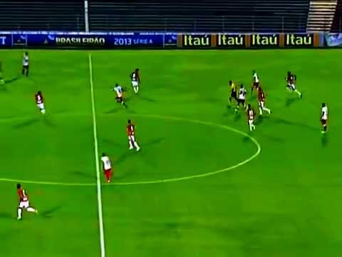 Gol de Rafael Moura - Portuguesa 0 x 1 Internacional -  4° Rodada - Brasileirão 2013