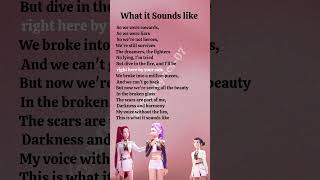 Download lagu Huntrix - what it sounds like (lyrics) #kpop #kpopdemonhunters #songlyrics mp3