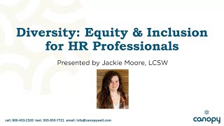 Diversity, Equity, & Inclusion for HR Professionals