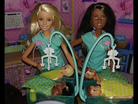 Doctors Deliver Big Surprise!!!   (Barbie Baby Doctor SET)