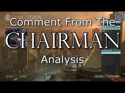 Star Citizen: Comment from Chris Roberts Analysis.