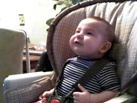 Laughing lil Canadian baby