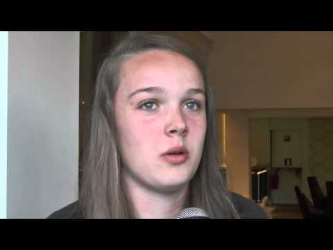 Tine De Caigny after Belgium U19 - Ukraine U19 on 05.04.2014